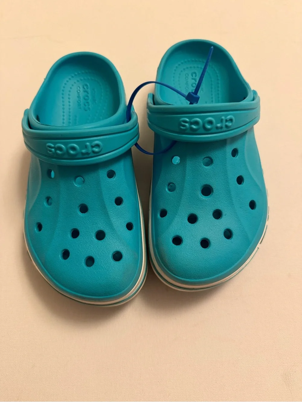 CROCS Kids' Slip-On Clogs in Bright Turquoise
